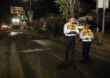 Rehabilitación nocturna de Prolongación Reforma mejora calles y movilidad: Armenta Mier