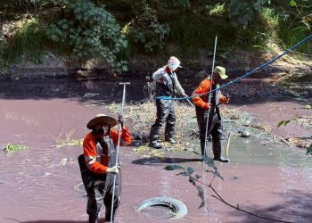 Participa CEASPUE en limpieza del Río Atoyac en Cuautlancingo