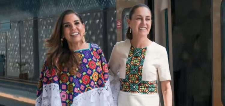 En gira por sureste mexicano, presidenta Sheinbaum supervisa Tren Maya de larga distancia