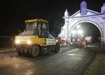 Refuerza gobierno estatal trabajos nocturnos en rehabilitación de la Prolongación Reforma