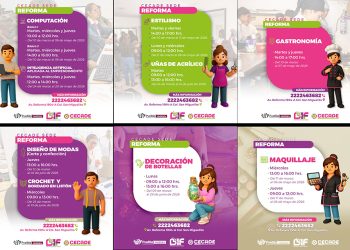 Anuncia DIF Puebla Capital apertura de nuevos talleres en el CECADE Reforma