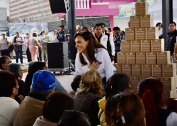 Entrega MariElise Budib más de 11 mil despensas del programa “Alimentación Imparable” en San Sebastián Aparicio