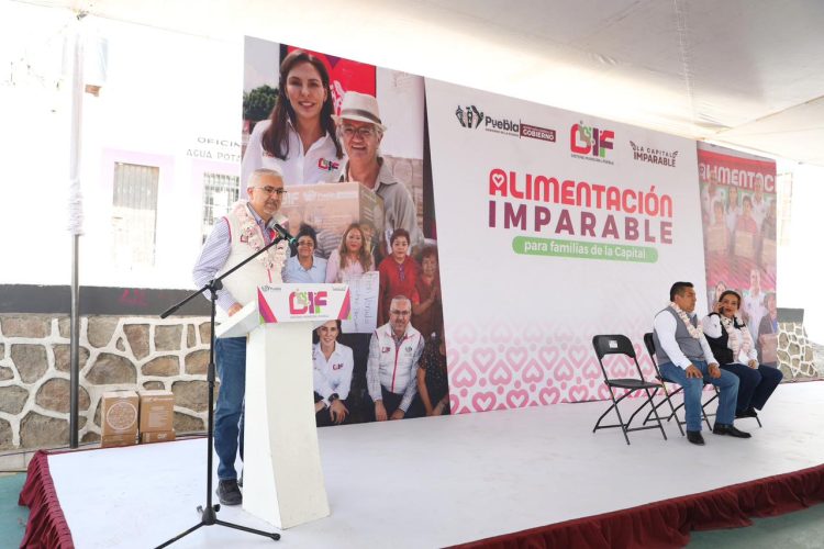 Atiende DIF Puebla Capital seguridad alimentaria en Canoa con programa “Alimentación Imparable”