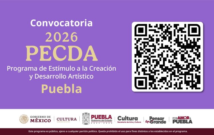 Abre convocatoria PECDA en beneficio de proyectos artísticos poblanos
