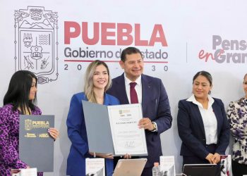 Regresa a Puebla el voleibol profesional, el gobernador Armenta reconoce a las Guerreras y fortalece el deporte femenil