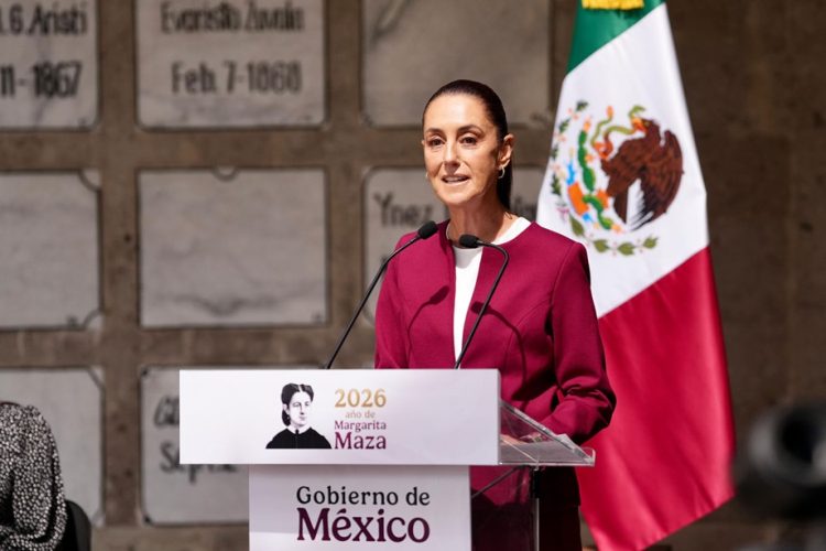 Presidenta Claudia Sheinbaum encabeza Bicentenario del Natalicio de Margarita Maza, primera Embajadora Histórica de México