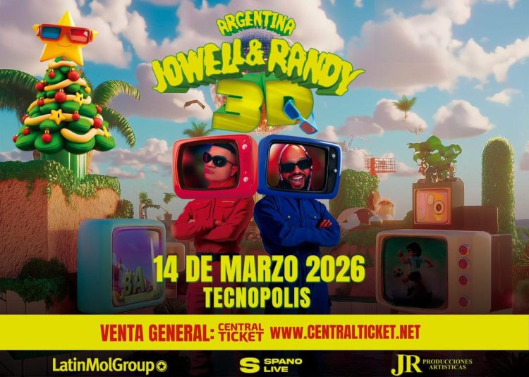 Jowell y Randy regresan a Argentina con su show 3D único en la historia del reggaetón