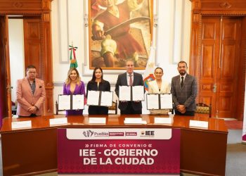 Fortalece Pepe Chedraui coordinación institucional con firma de convenio con IEE