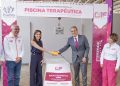 Pepe Chedraui y MariElise Budib colocan primera piedra de la piscina terapéutica del CMERI