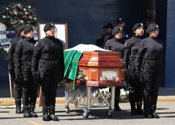 Con honor y respeto, despide SSP a policía fallecido en cumplimiento del deber