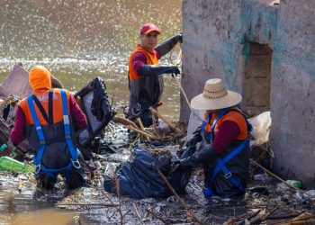 Refuerza gobierno de Pepe Chedraui acciones preventivas en el vaso regulador Puente Negro ante temporada de lluvias