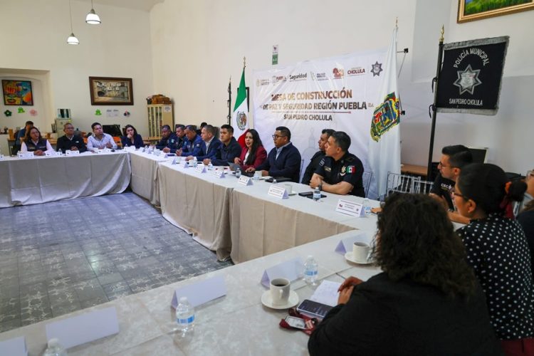 Mesa de Paz en San Pedro Cholula consolida estrategias de seguridad y fortalece el trabajo interinstitucional