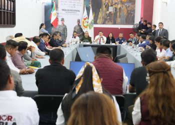 Encabeza gobernador Alejandro Armenta Mier Mesa de Paz en Microrregión 21