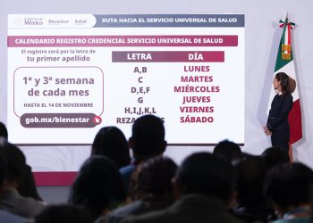 Inicia credencialización de adultos mayores para Servicio Universal de Salud: presidenta Sheinbaum