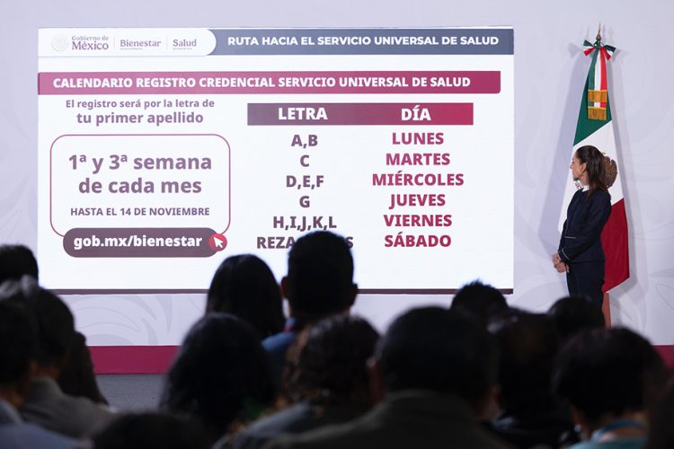 Inicia credencialización de adultos mayores para Servicio Universal de Salud: presidenta Sheinbaum