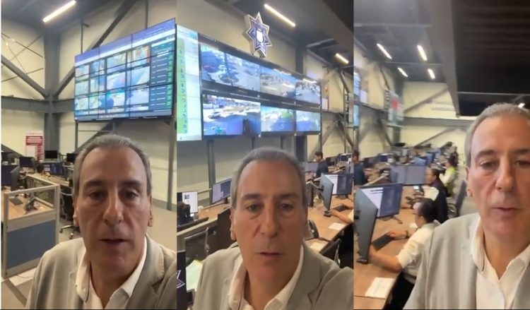 Verifica Pepe Chedraui funcionamiento del sistema de videovigilancia en la DGERI
