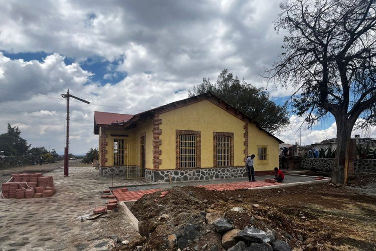 El Centro Nacional para la Preservación del Patrimonio Cultural Ferrocarrilero participa en el rescate de la estación ánimas, en el municipio de Zempoala, Hidalgo