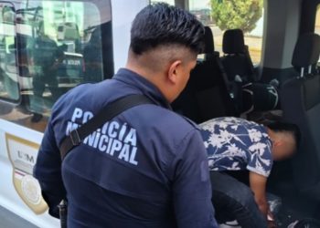 Policías municipales de San Pedro Cholula detienen a presunto prestamista “gota a gota” de origen extranjero