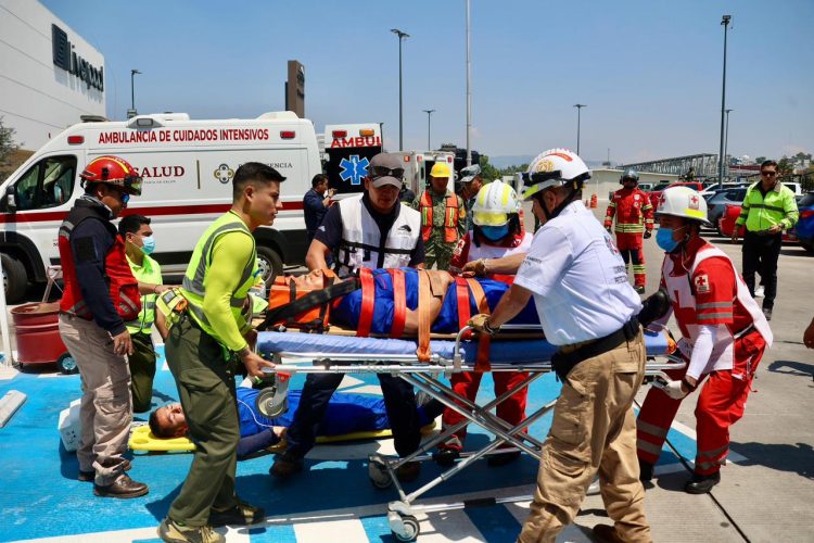 Autoridades realizan con éxito Simulacro Nacional 2026 en Galerías Tlaxcala
