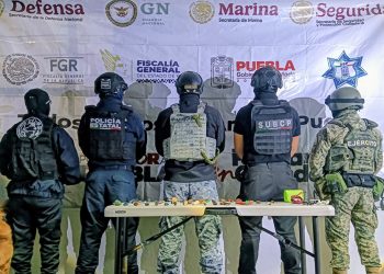 Fuerzas de seguridad realizan operativo en penal de Huauchinango