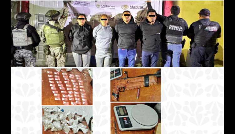 Detiene FGE, en operativo interinstitucional, a cuatro integrantes de “Los Caica” en Chietla