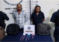 Detiene SSC Cholula a dos probables responsables de delitos contra la salud en San Matías Cocoyotla