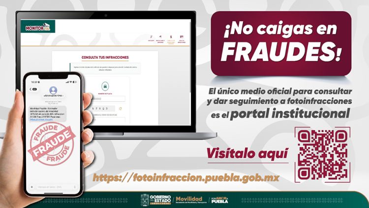 Gobierno estatal alerta sobre mensajes fraudulentos de multas por exceso de velocidad
