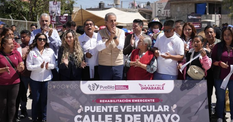 Inaugura Pepe Chedraui rehabilitación de Puente Vehicular en San Pablo Xochimehuacan