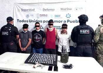 Autoridades federales y estatales detienen a cuatro presuntos asaltantes de transporte de carga