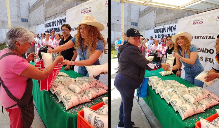 Delegada Paola Ruiz García, entrega 400 litros de Leche para El Bienestar en San Aparicio