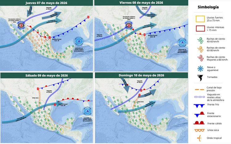 Lluvias, calor y ráfagas de aire azotarán todo el país
