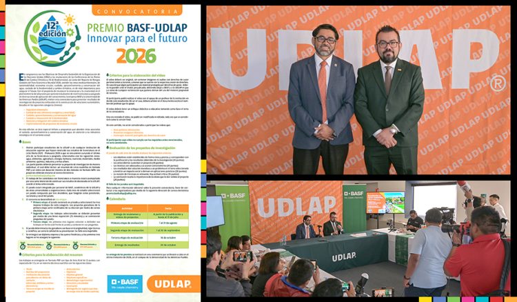 Presentan convocatoria del Premio BASF–UDLAP “Innovar para el futuro” 2026