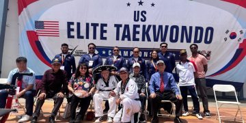 Taekwondoínes poblanos destacan en torneo internacional en California 
