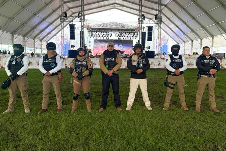 Policía Auxiliar reporta saldo blanco en foro artístico de Cuautlancingo