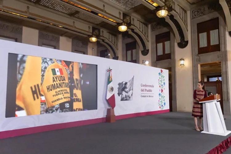 México ya despliega ayuda humanitaria en zonas afectadas de Venezuela: Claudia Sheinbaum