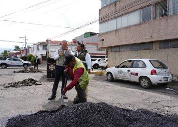 Supervisa Pepe Chedraui trabajos del programa “BacheAndo” Puebla en Villa Posadas
