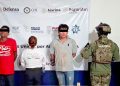 Detienen Policía Estatal y Marina a dos presuntos asaltantes de transporte de carga