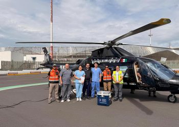 Coordinación interinstitucional permite traslado aéreo de órgano donado a CDMX