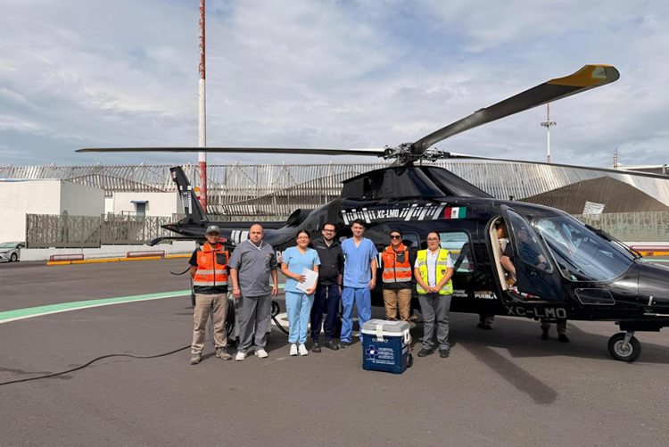 Coordinación interinstitucional permite traslado aéreo de órgano donado a CDMX