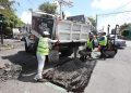 Gobierno de Pepe Chedraui refuerza acciones de bacheo en favor de las y los poblanos