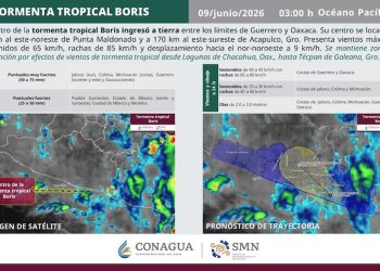 Tormenta tropical Boris toca tierra entre Guerrero y Oaxaca