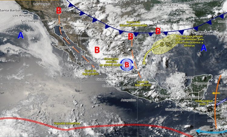 Continuarán las lluvias en gran parte del país
