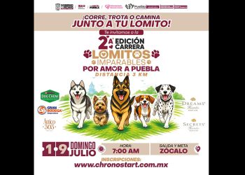 Mantiene Gobierno de la Ciudad convocatoria abierta para carrera «Lomitos Imparables Por Amor a Puebla»