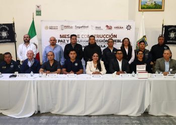 Tonantzin Fernández encabeza Mesa de Construcción de Paz y Seguridad Región Puebla para fortalecer la coordinación interinstitucional