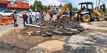 Supervisa Tonantzin Fernández atención de colapso de colector pluvial