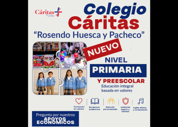 Colegio Cáritas evoluciona y se convierte en el Colegio Cáritas Rosendo Huesca y Pacheco con la apertura del nivel Primaria