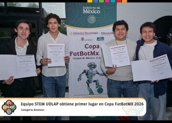 Equipo STEM UDLAP obtiene primer lugar en Copa FutBotMX 2026