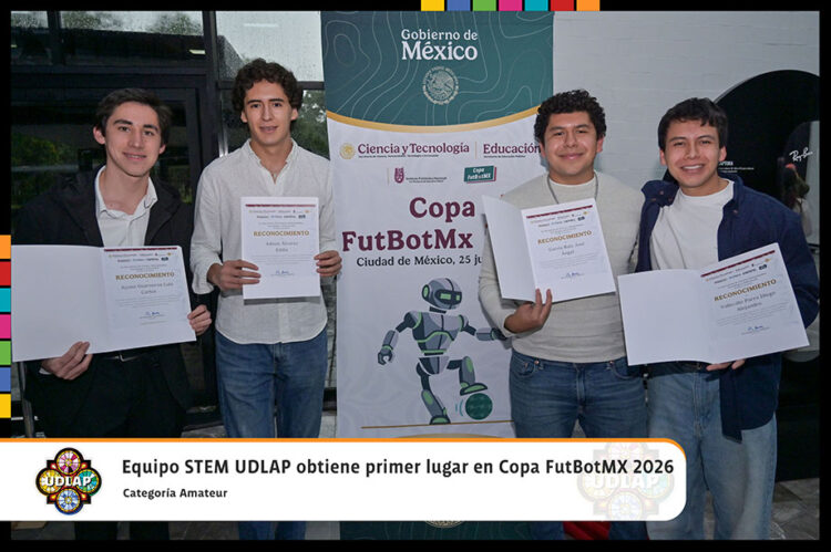 Equipo STEM UDLAP obtiene primer lugar en Copa FutBotMX 2026