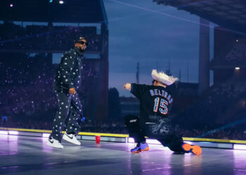 Jowell rinde homenaje a Carlos Beltrán en cierre de gira europea de Bad Bunny