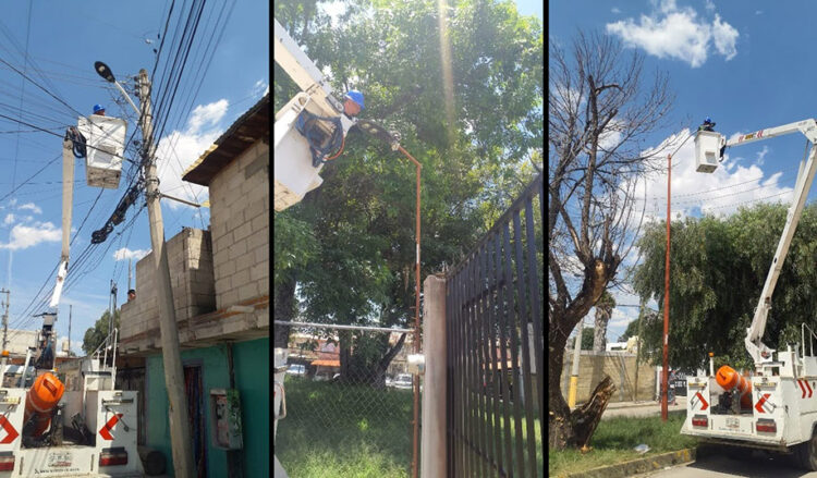 Instruye Tonantzin Fernández fortalecer el mantenimiento del alumbrado público en San Pedro Cholula
